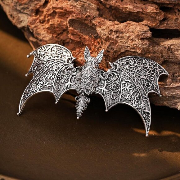 Vintage Gothic Metal Bat Wing Celtic Hairpin Elegant Hair Accessories for Adults - Picture 5 of 7
